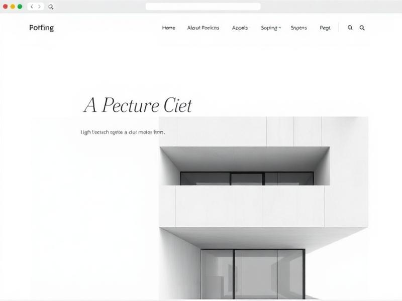 Minimalist architectural firm portfolio website built by LaunchPad