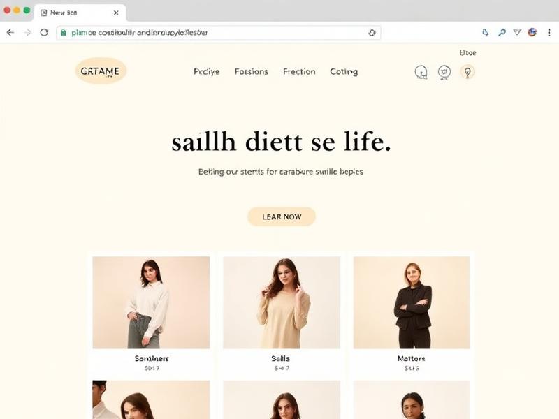 Clean sustainable fashion brand shop built by LaunchPad
